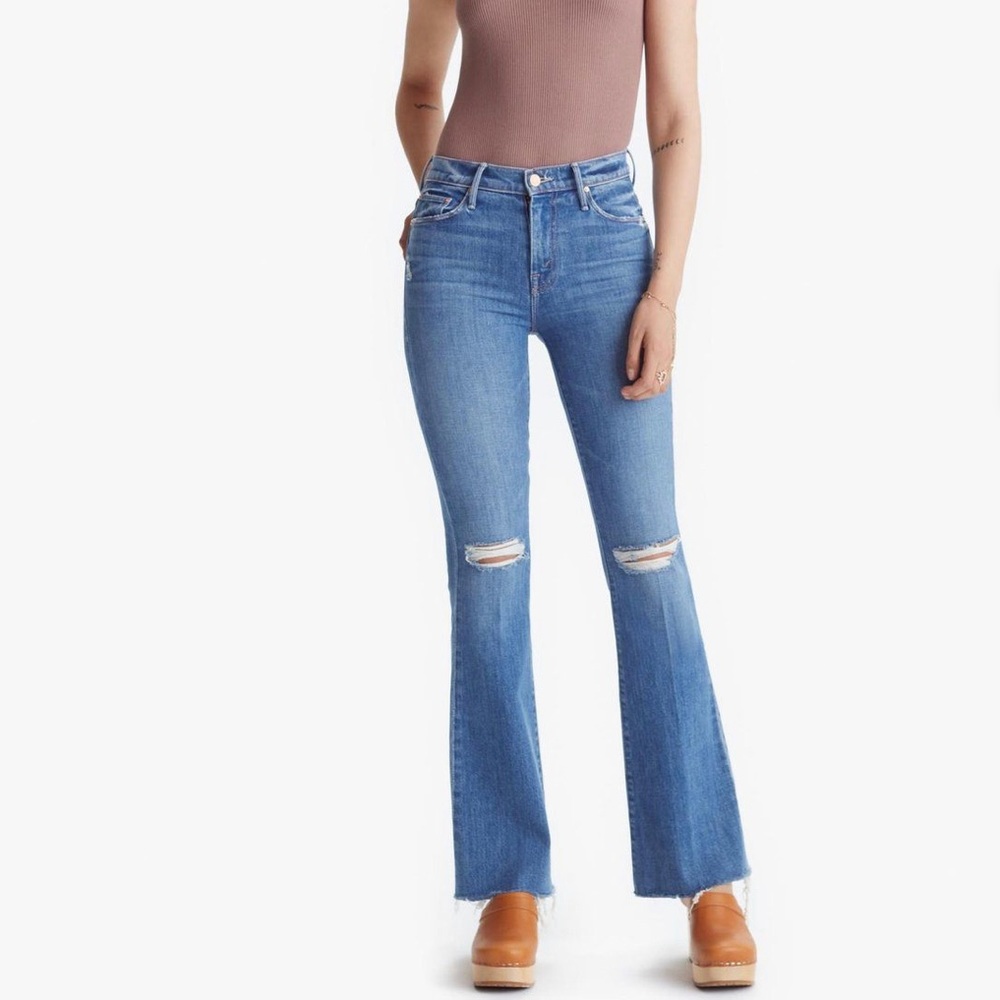 NWT MOTHER DEINEM/THE WEEKENDER FRAY
